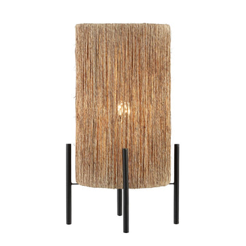 Kai 16.5" Coastal Minimalist Rattan LED Table Lamp - JONATHAN Y
